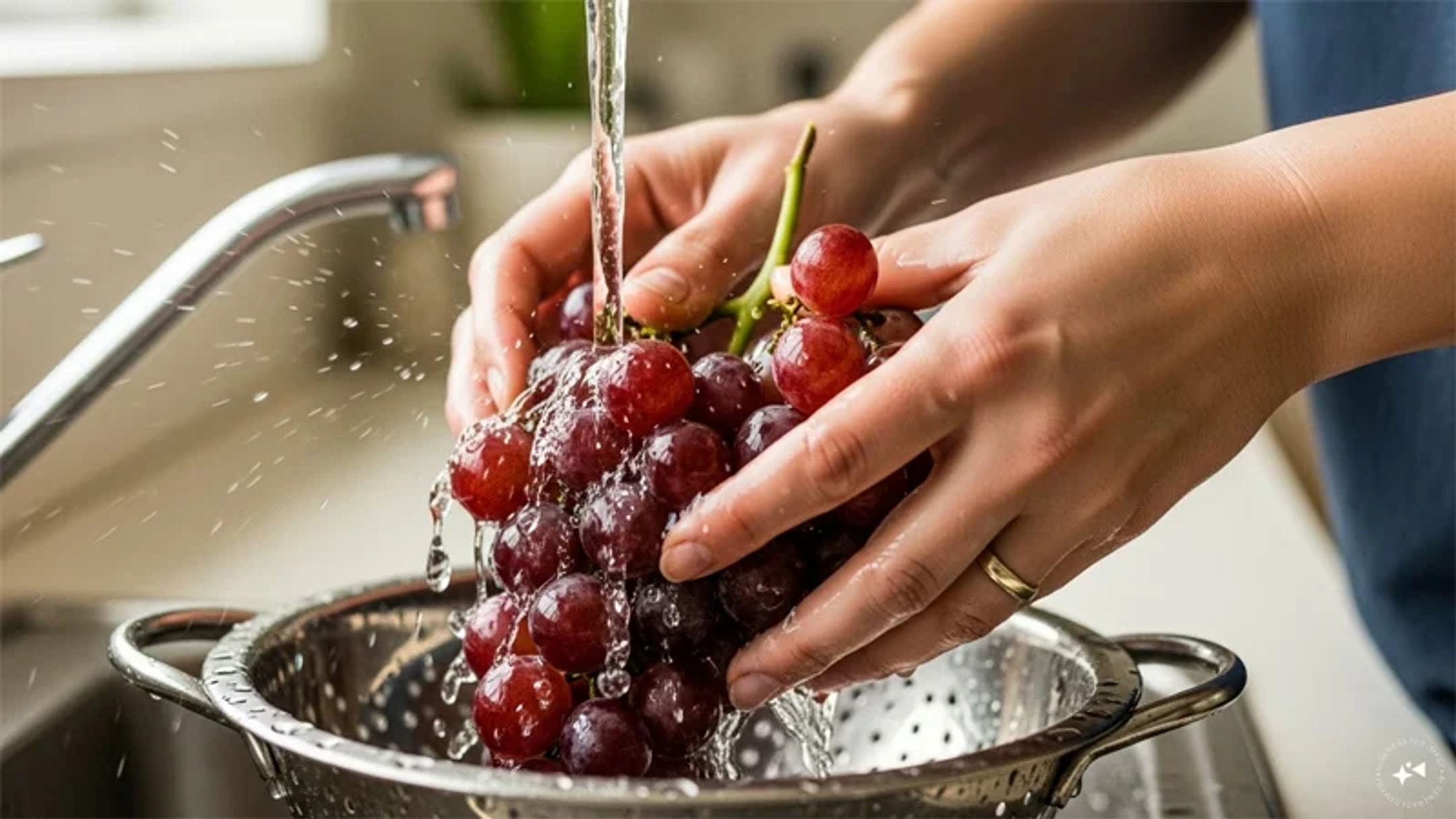 How to clean pesticide residue from grapes at home