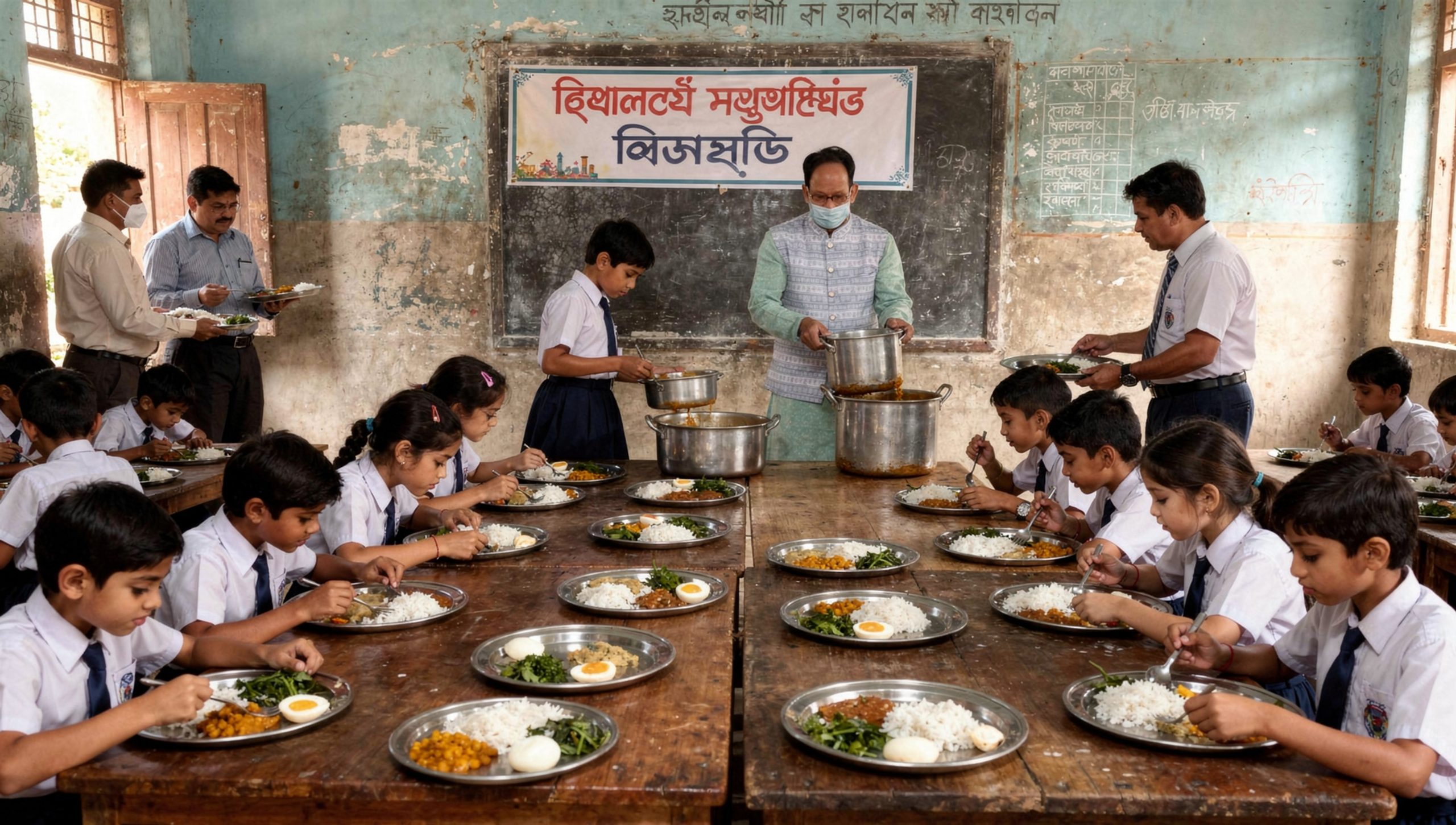 Bangladesh school feeding program exterior in Dhaka.
