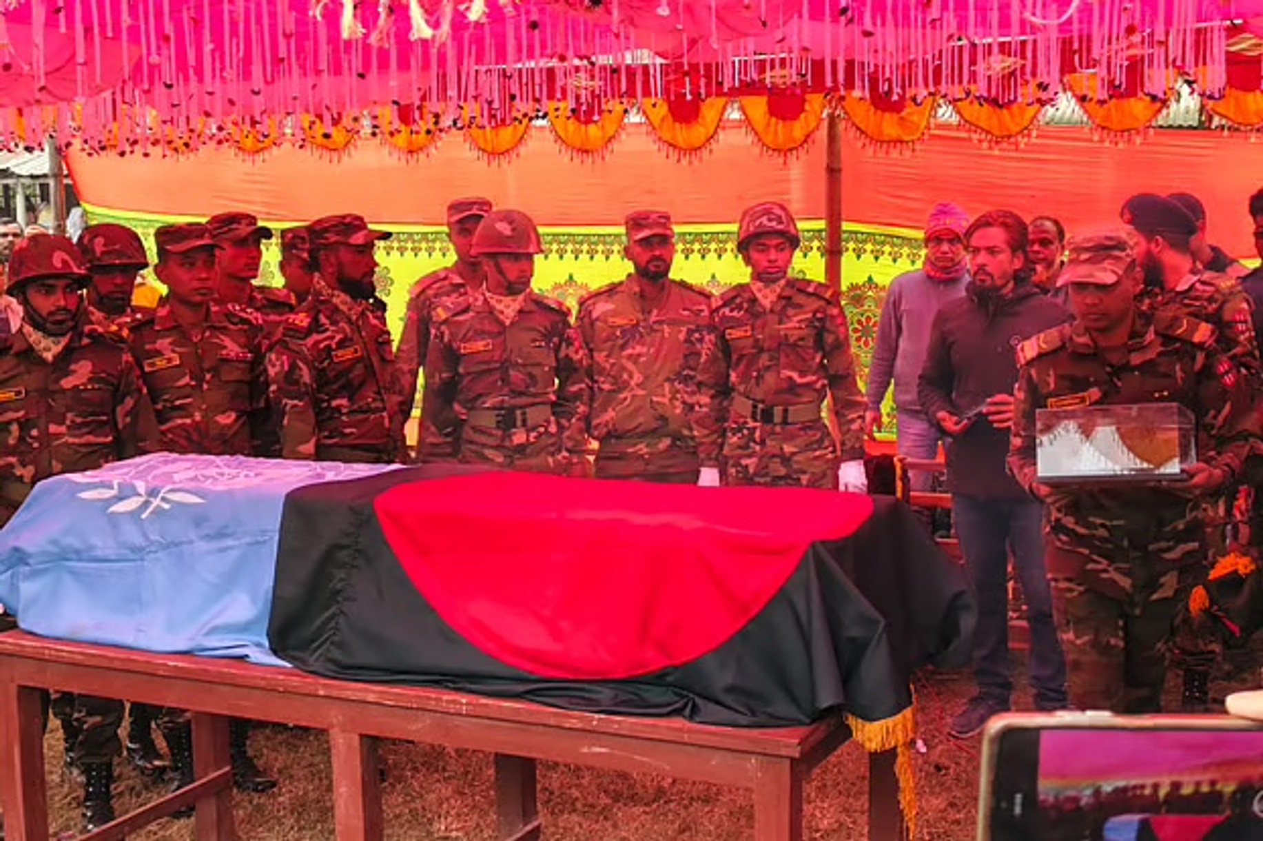 Cpl. Masud Rana buried beside father in Natore after Sudan attack