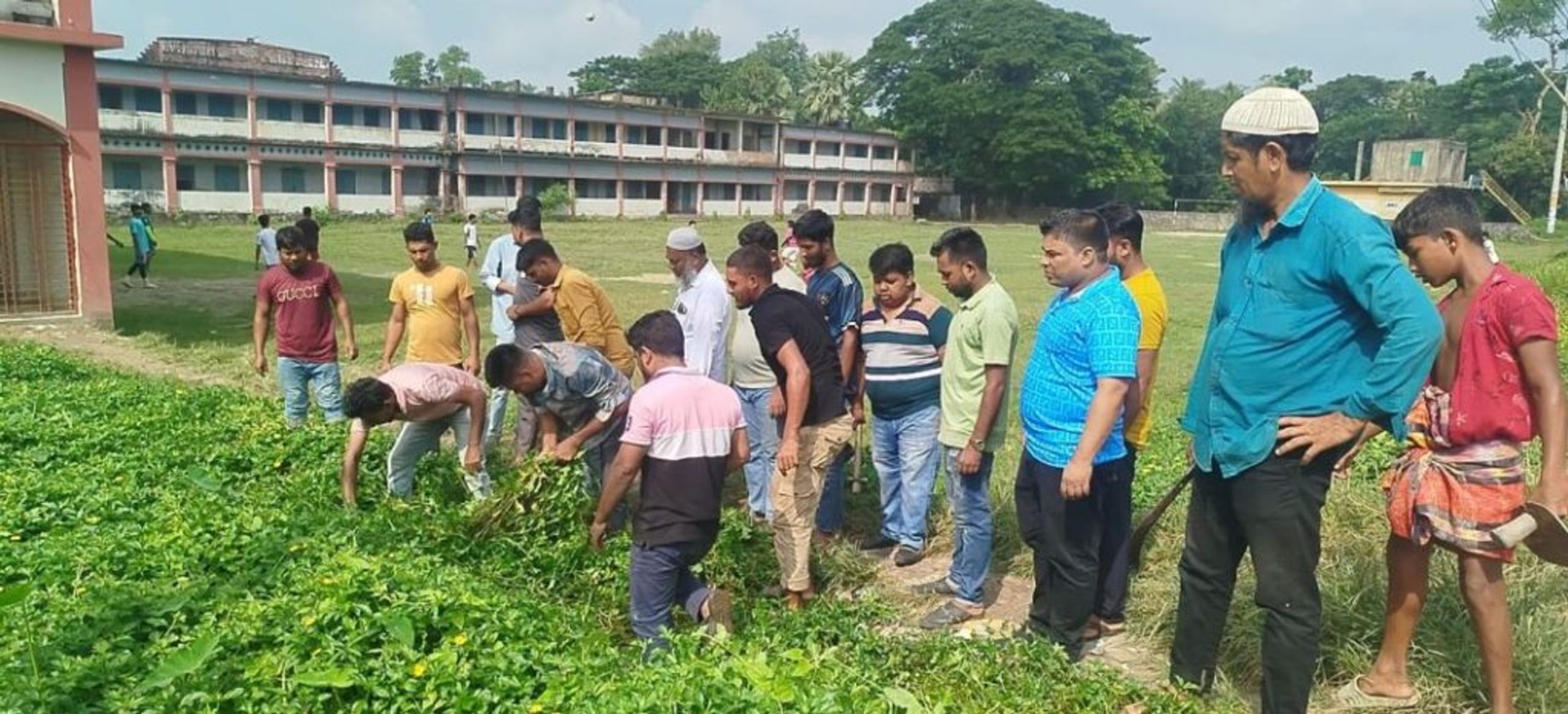 BNP holds cleanup drive in Dagonbhuiyan for National Revolution Day