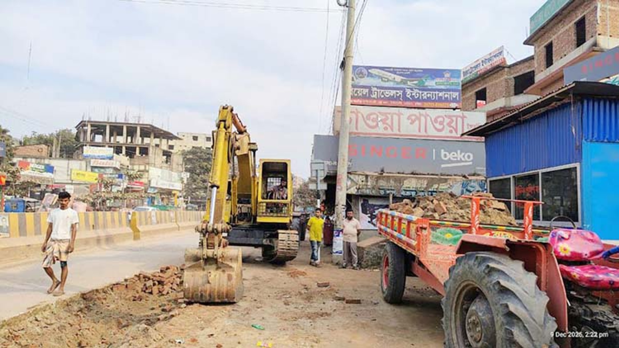 Repairs begin on Cumilla-Sylhet highway in Debidwar after NCP leader's blockade threat