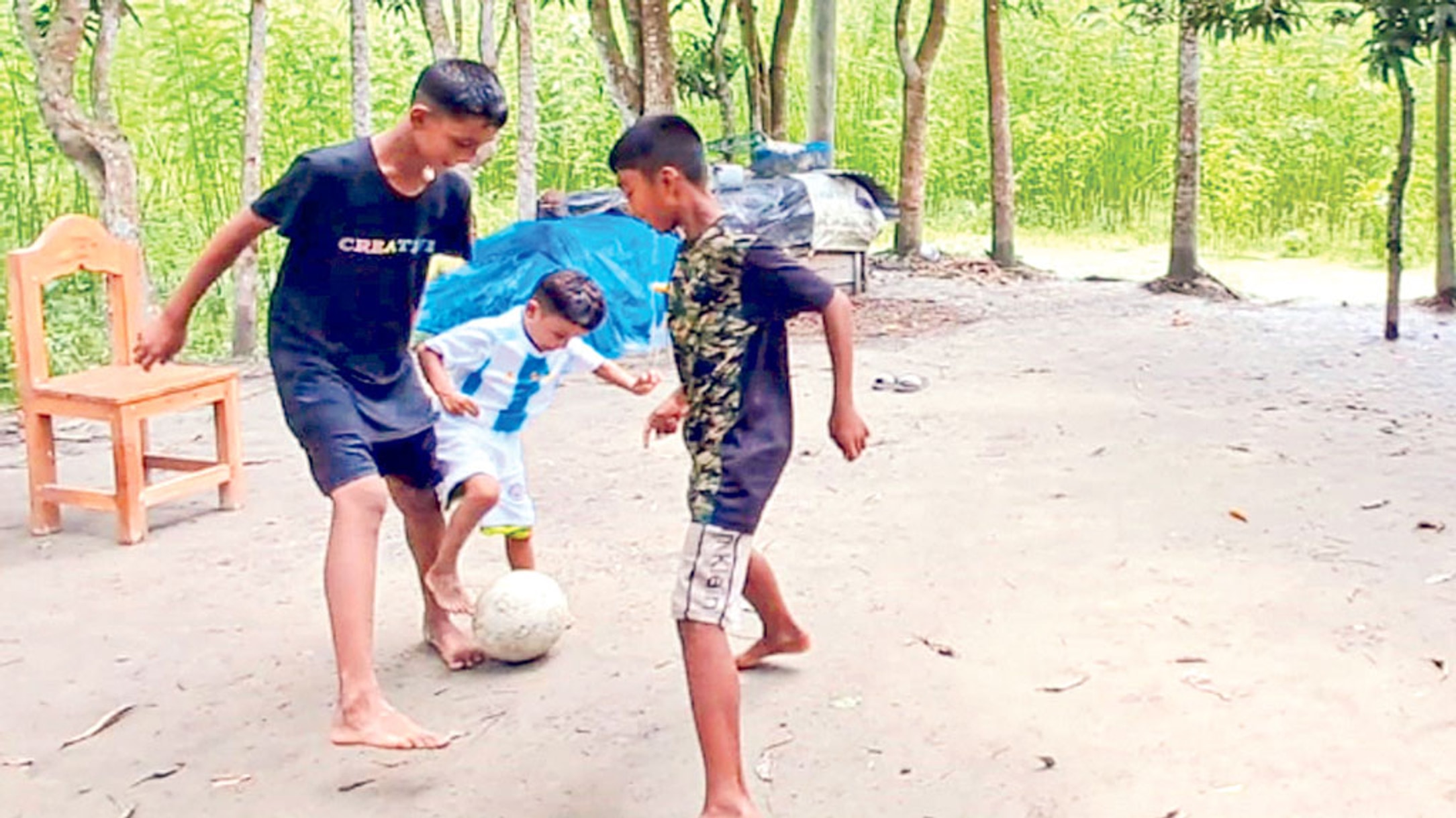 5-year-old Chandpur boy dreams of becoming the next Messi