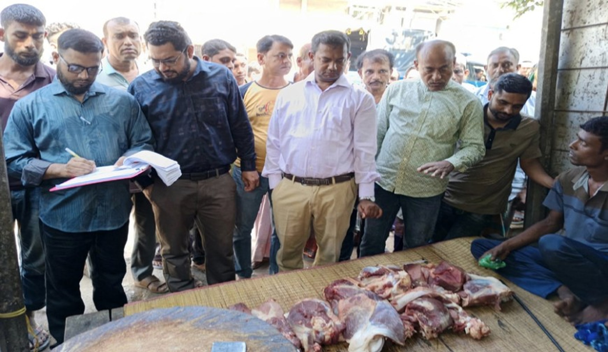 Kaliganj butchers fined for selling meat in unsanitary conditions