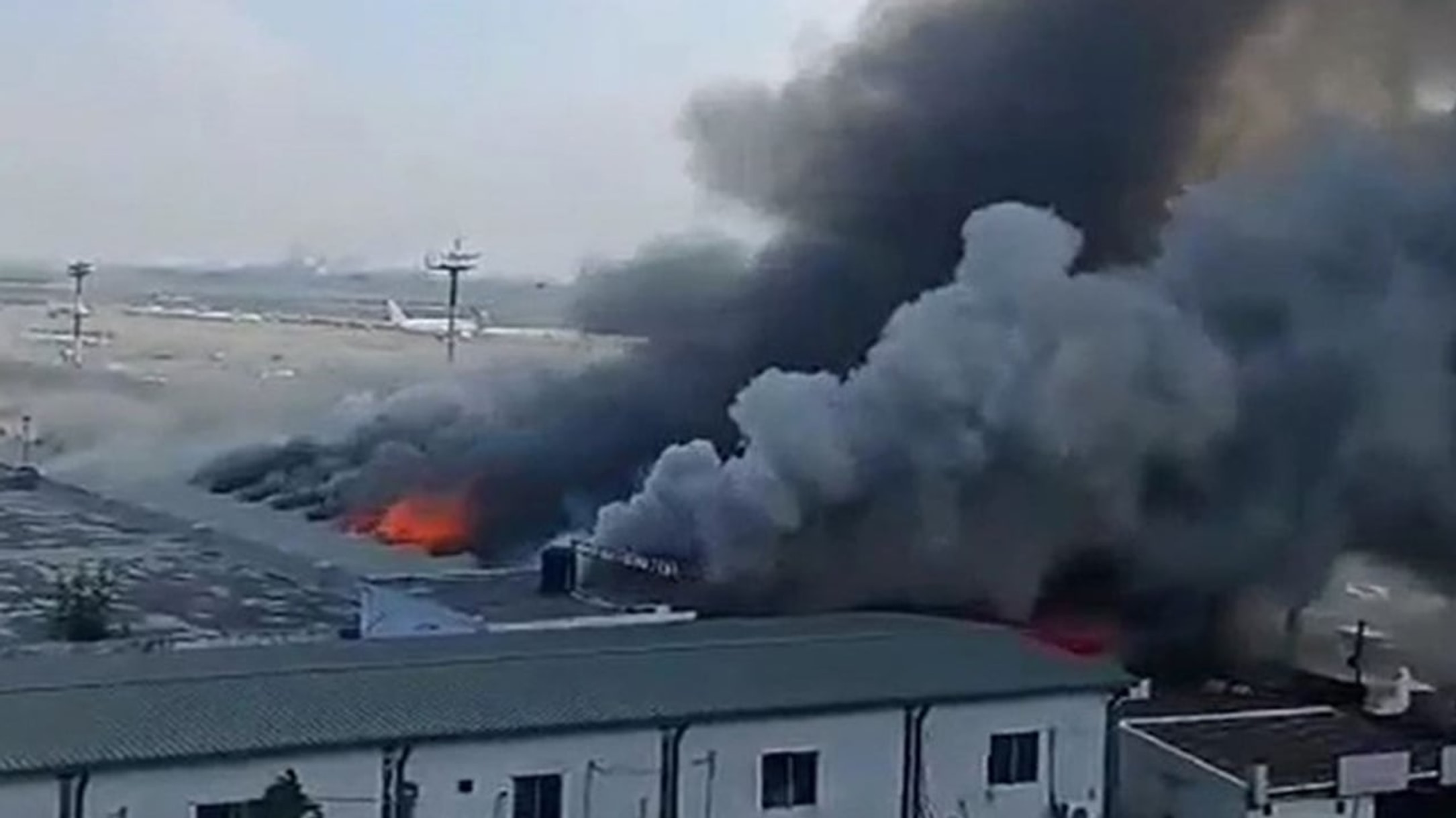 Major fire breaks out at Dhaka airport; 28 units battle blaze
