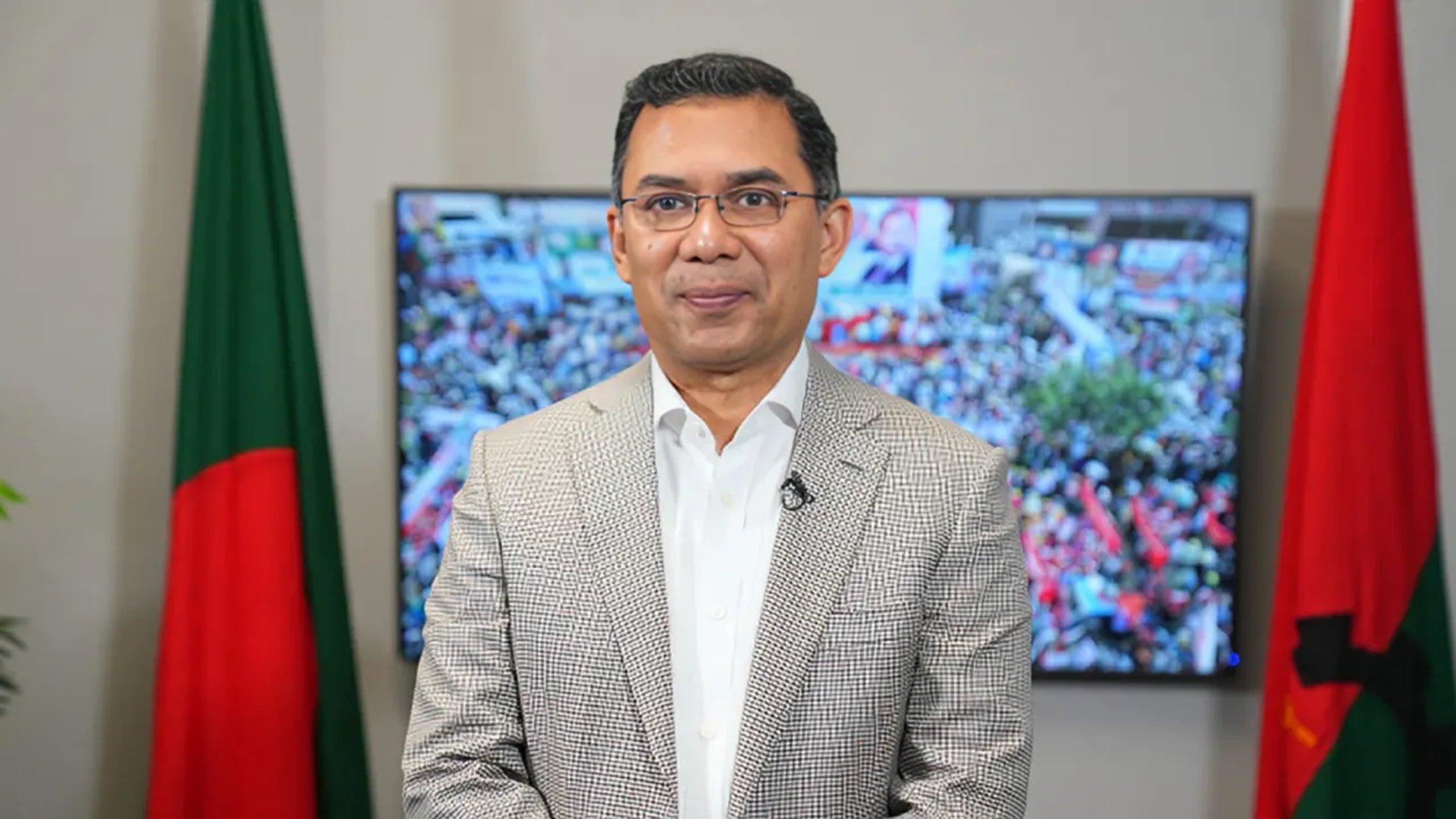 Tarique Rahman asks youth to cast first vote for paddy sheaf