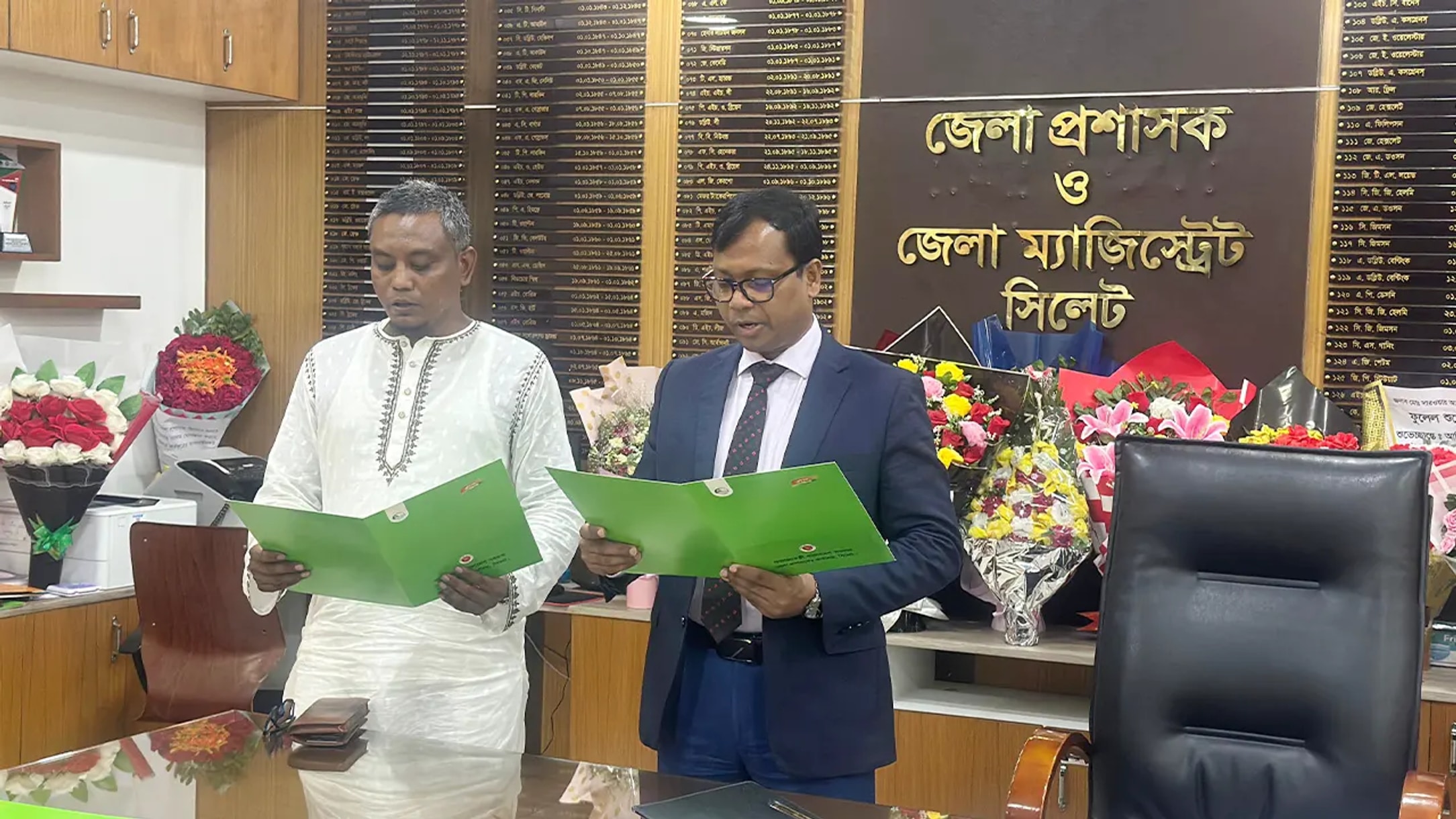 Balaganj UP chairman sworn in 4 years after election in Sylhet