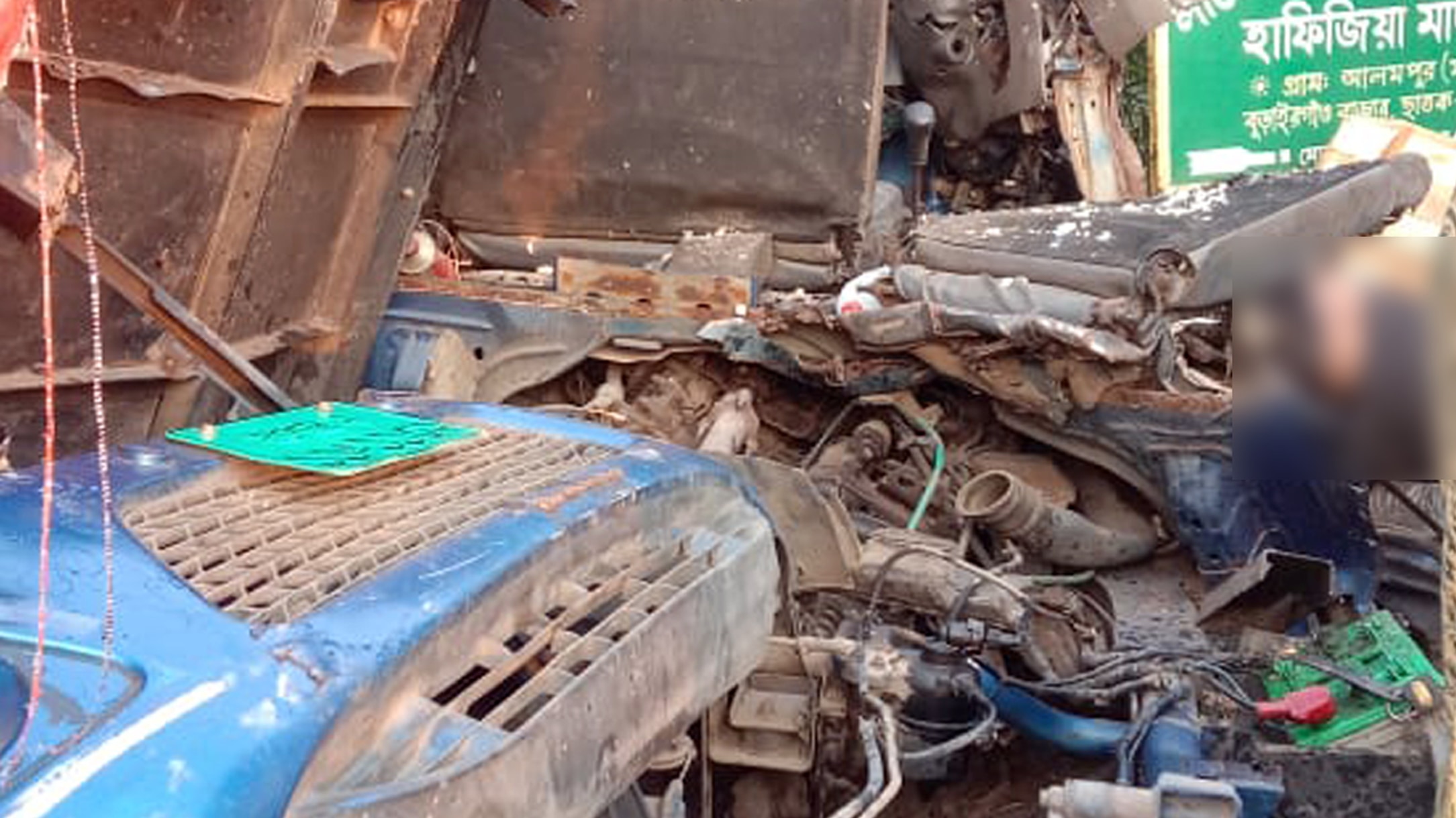 Pickup driver killed in bus-pickup collision in Sunamganj