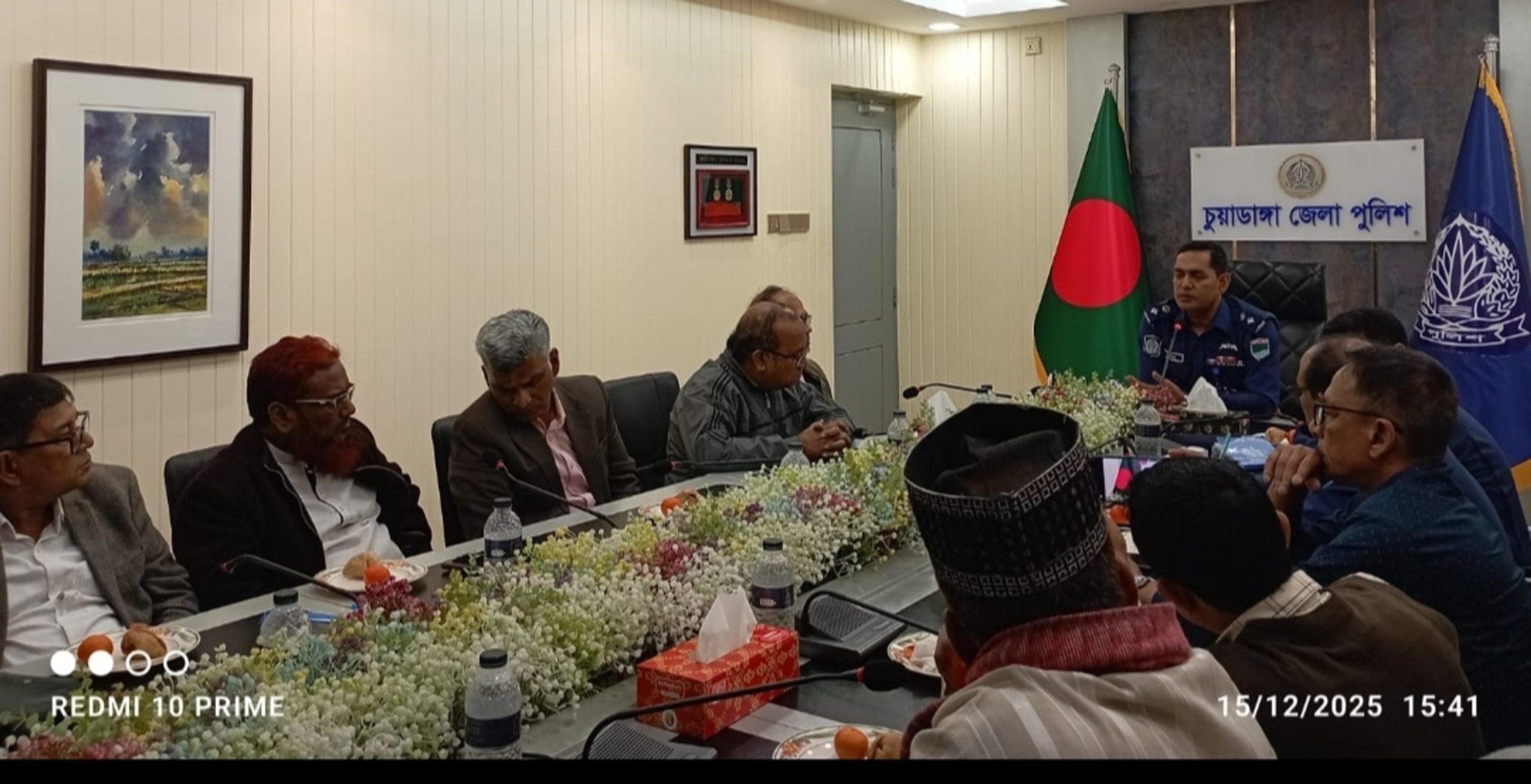New Chuadanga police chief meets with district journalists