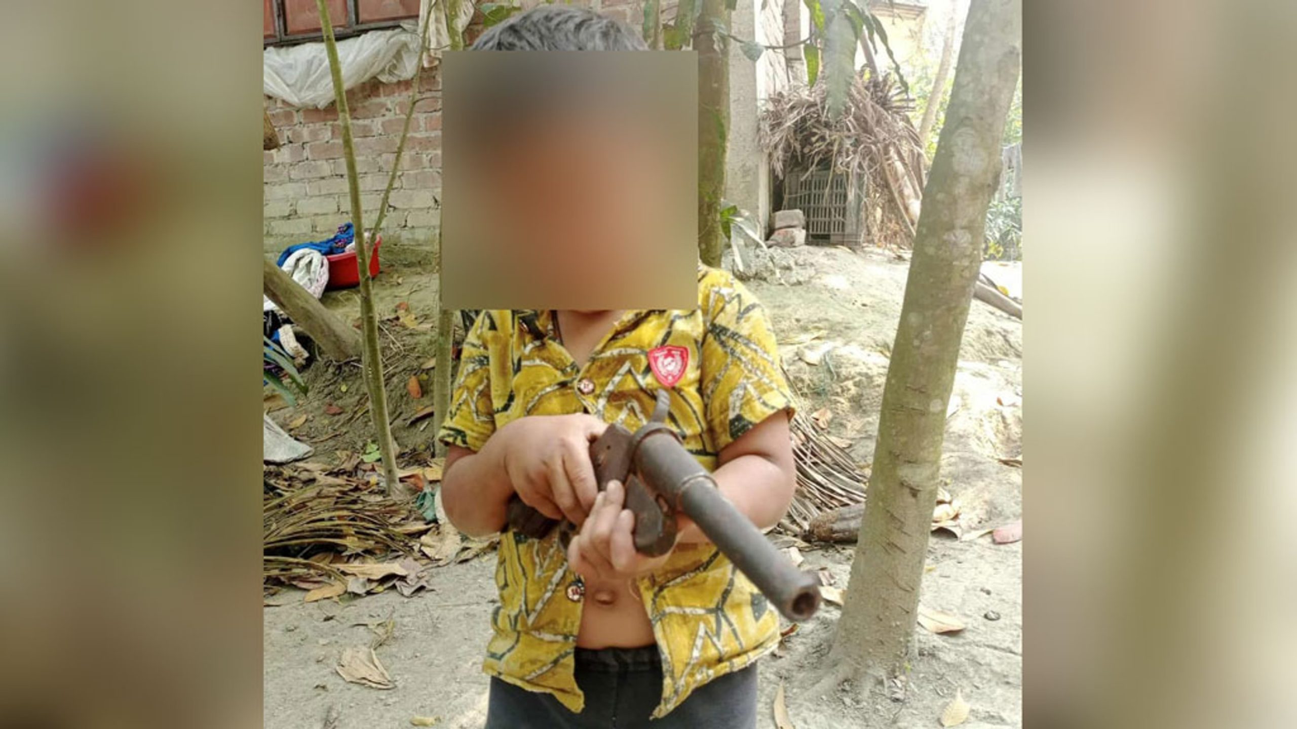 Photo of child holding gun in Sonagazi sparks outcry on Facebook