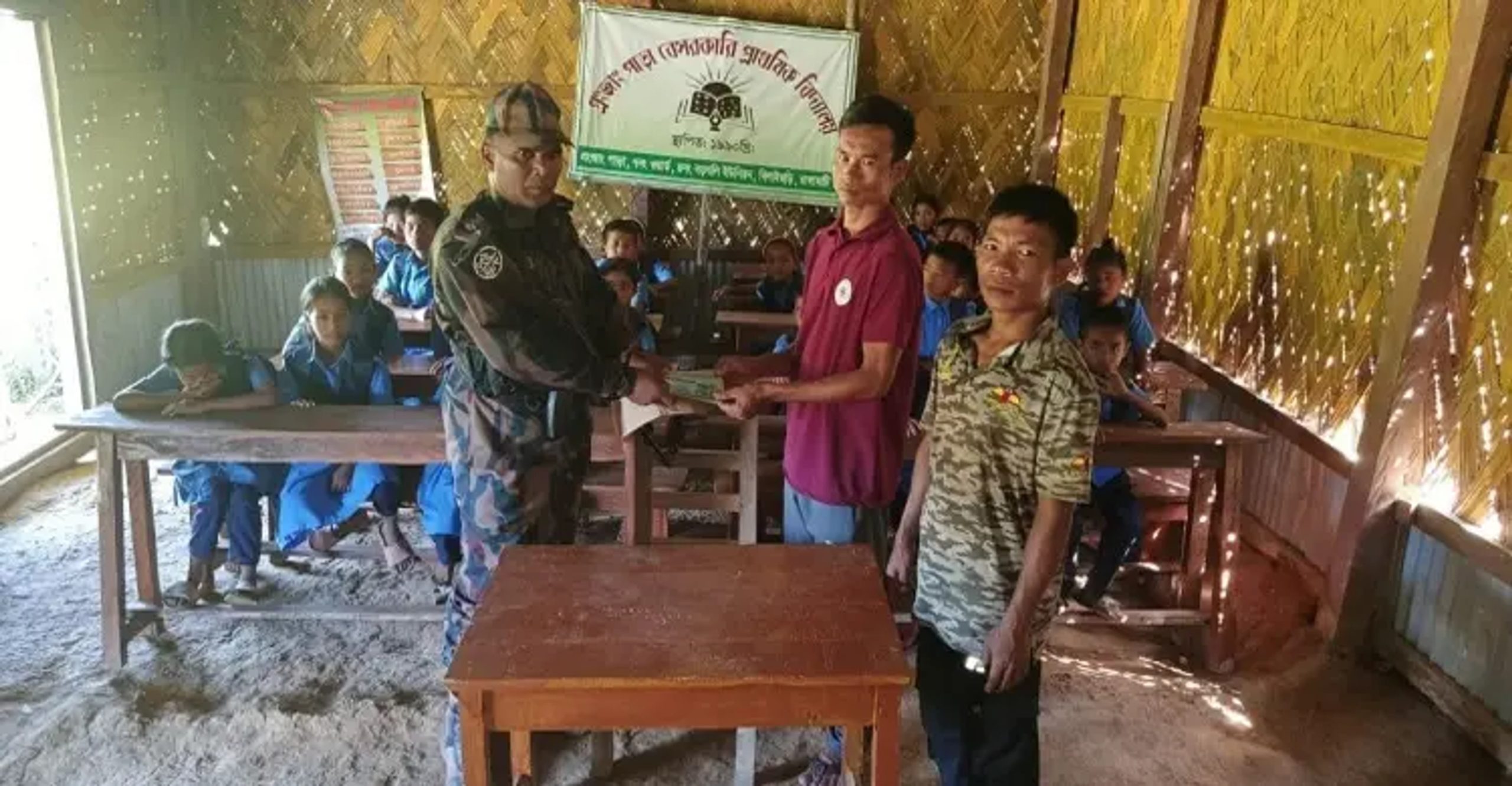 BGB delivers school supplies to remote hill school in Rangamati