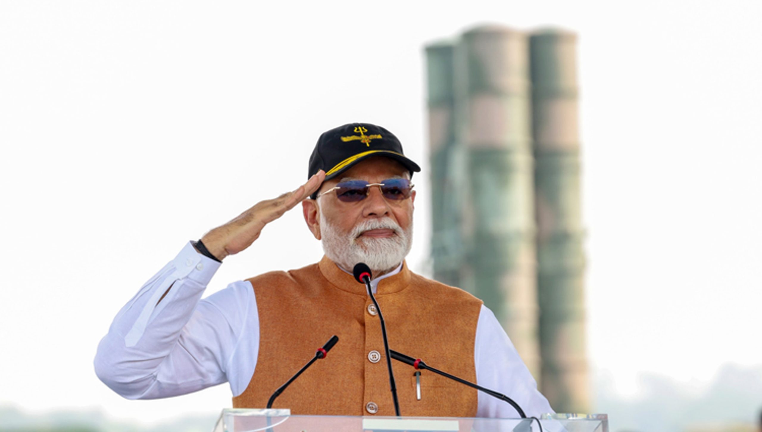Modi visits Adampur air base, issues stern warning to Pakistan