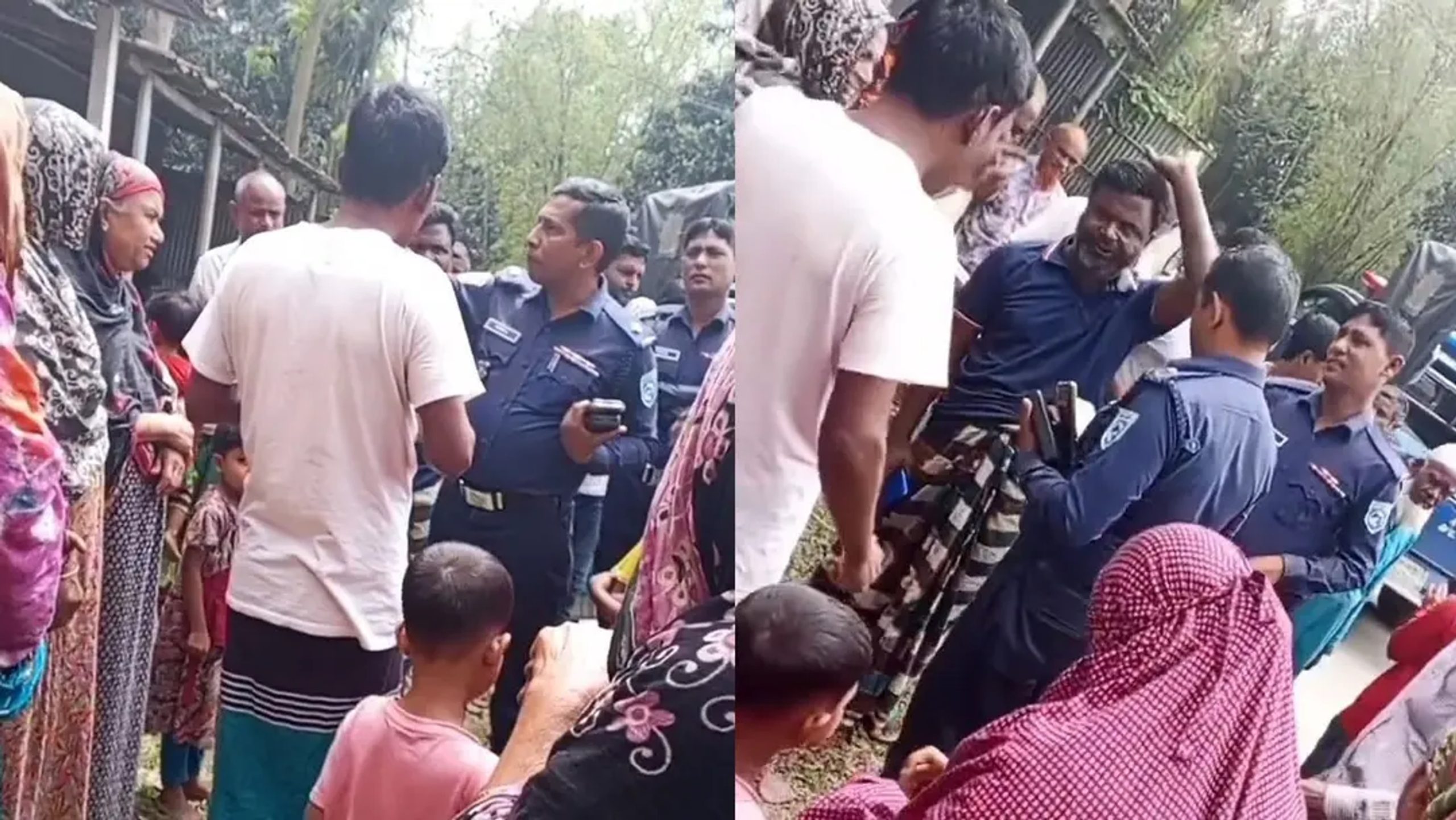 Mob in Kurigram surrounds police trying to arrest assault suspects