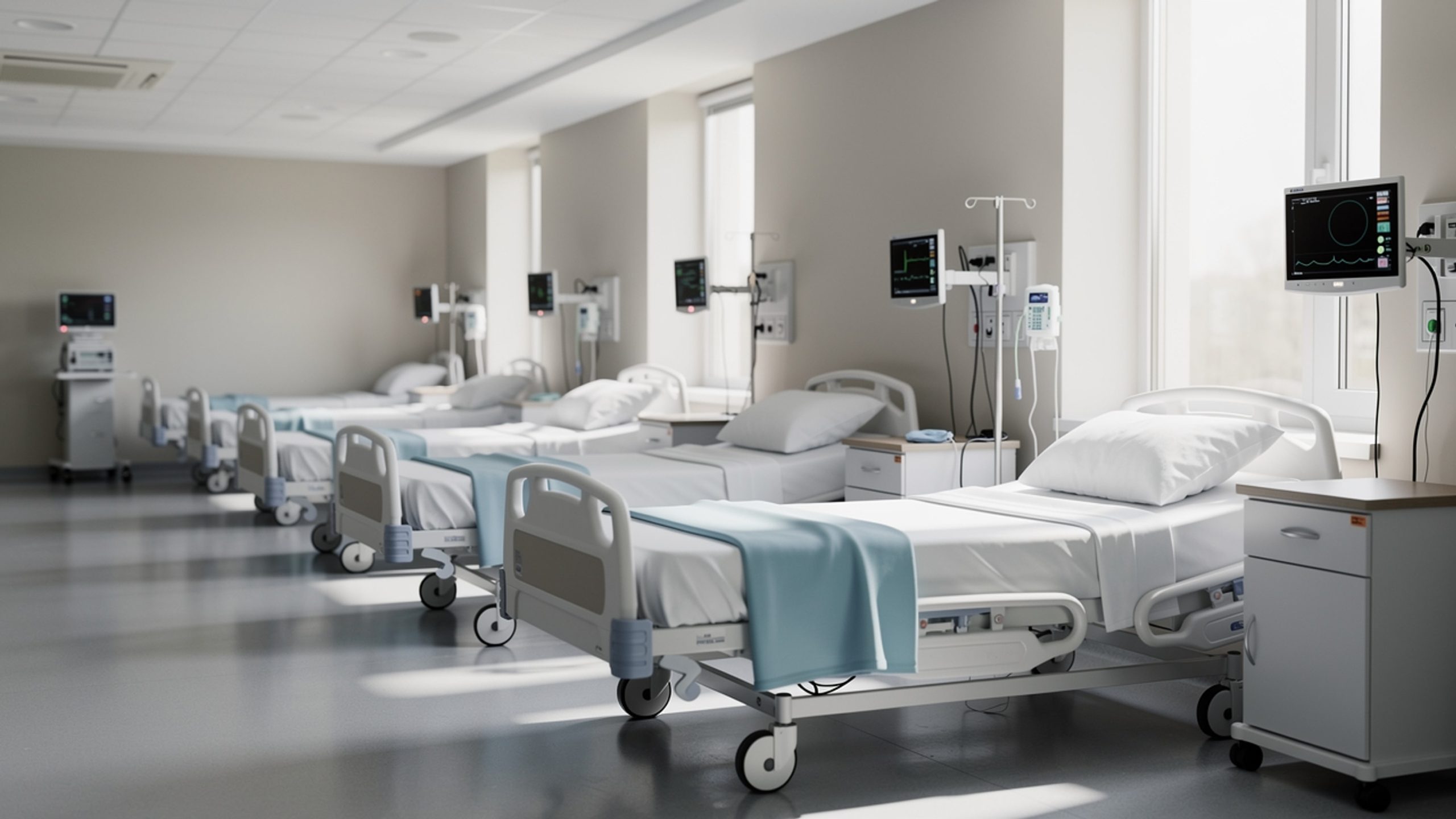 Illustration: a modern hospital ward
