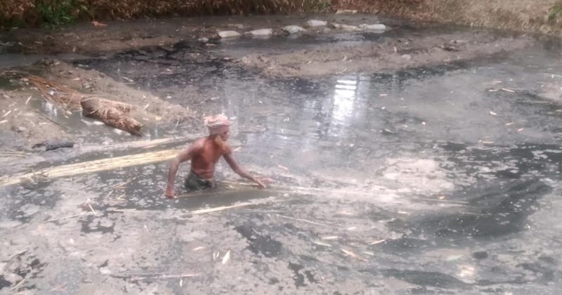 শ্রমিক সংকটে পচছে পাট