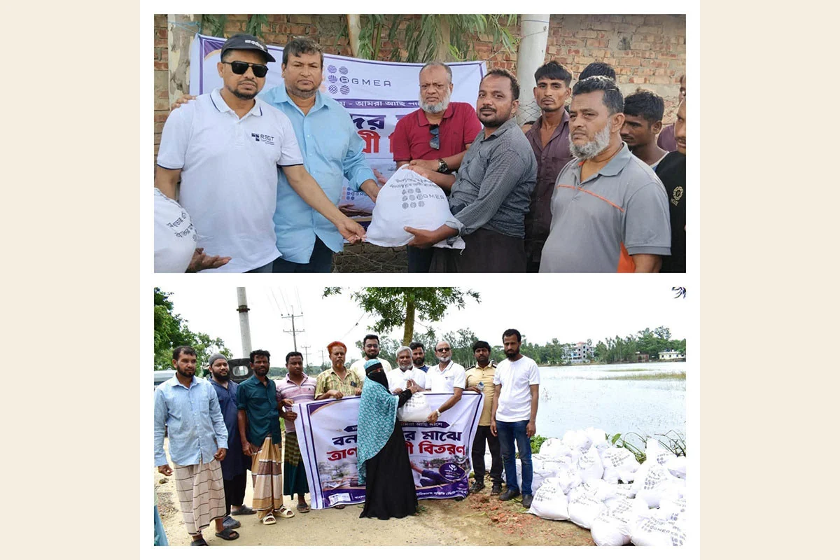 চট্টগ্রামের বন্যাদুর্গত মানুষের পাশে মানবিক সহায়তায় বিজিএমইএ