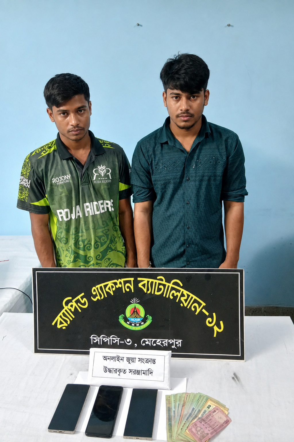 গাংনীতে র‍্যাবের অভিযানে অনলাইন জুয়ার এজেন্টসহ ২ জুয়ারি আটক