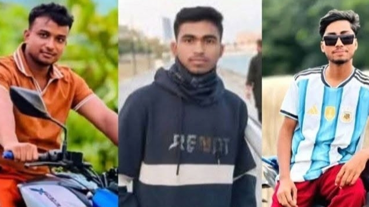 ভাঙ্গায় বাসচাপায় ৩ বন্ধু নিহত