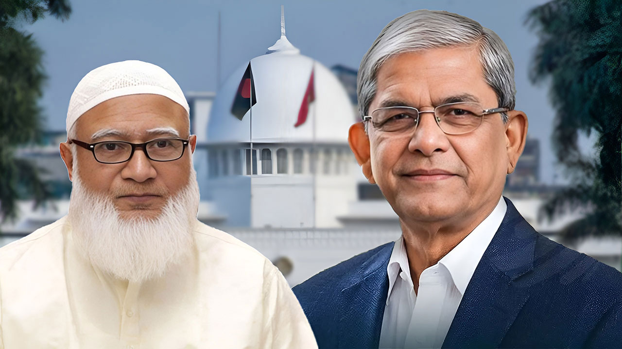 নবনির্বাচিত রাষ্ট্রপতি মির্জা ফখরুলকে অভিনন্দন বিরোধী দলীয় নেতার