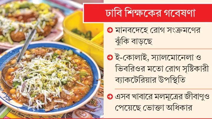 স্ট্রিট ফুড-রেস্তোরাঁর খাবারে ক্ষতিকর ব্যাকটেরিয়া